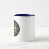 Goud Schip Wiel Mok (Midden)