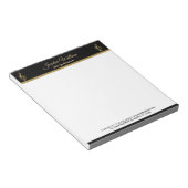 Goud schol en band notitieblok (Schuin)