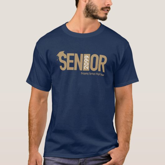 Goud SENIOR met Afstuivingskap T-shirt (Voorkant)