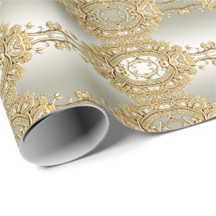 Goud Sierlijk Inpakpapier