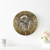 Goud Skeletspieren  Treasure Coin Grote Klok (Huis)