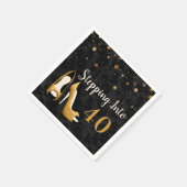 Goud stapt in het verjaardagsfeest van 40 vrouwen servet (Hoek)