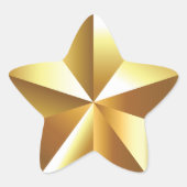 Goud Ster Sticker (Voorkant)