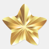 Goud Ster Sticker (Voorkant)