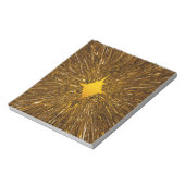 Goud sterburstpatroon notitieblok (Gedraaid)