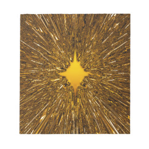 Goud sterburstpatroon notitieblok