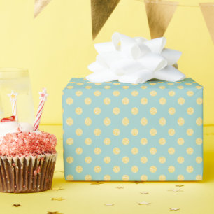 Goud Stip op Munt Cadeaupapier