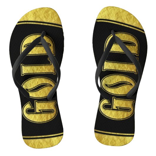 Goud Teenslipper Teenslippers (Voetbed)