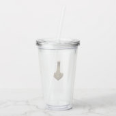 Goud Thor Hammer acryltumbler Acryl Drinkbeker (Achterkant)