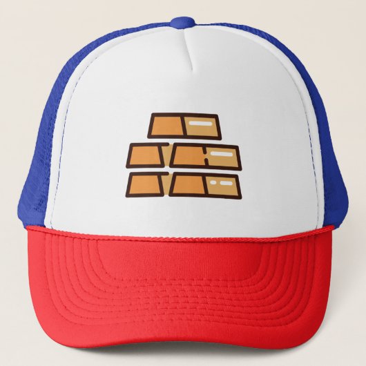 goud trucker pet (Voorkant)