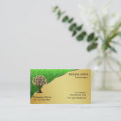 Goud - tuinzorg en landschap visitekaartje (Staand voorkant)