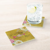 Goud U bent een zegen met de Schrift van de KJV Glazen Onderzetter (Schuin)