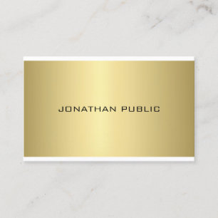 Goud uiterlijk elegant professioneel, modern, stij visitekaartje
