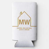 Goud Vastgoed Bedrijf Huis Monogram Realtor (Achterkant)