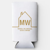 Goud Vastgoed Bedrijf Huis Monogram Realtor (Voorkant)