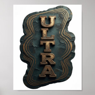 Goud Vet ULTRA Vet Ontwerp Poster