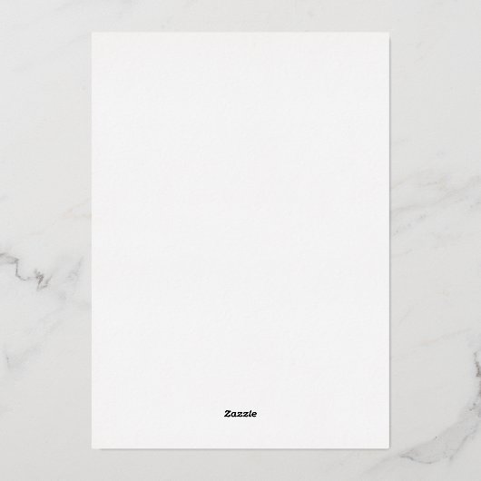 Goud vieren met ons Script Modern Eenvoudig Folie Uitnodiging (Achterkant)