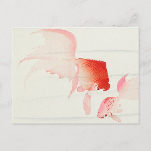 Goud visschilder van Ohara Koson Briefkaart (Voorkant)