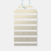 Goud Vrolijk Kerstmis Modern Script Kerstboom Cadeaulabel (Achterkant)