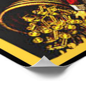 Goud waspoeder poster (Hoek)