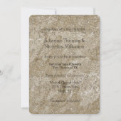 Goud Waterverf Abstract Liefde is Geduldig Trouwen Kaart (Voorkant)