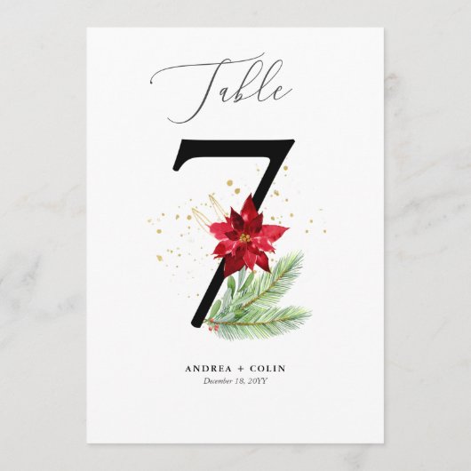 Goud Waterverf en feestdag Botanisch Tabel Nummer  Programma (Achterkant)