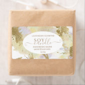 Goud waterverf-script zuskaars-label etiket (Insitu)