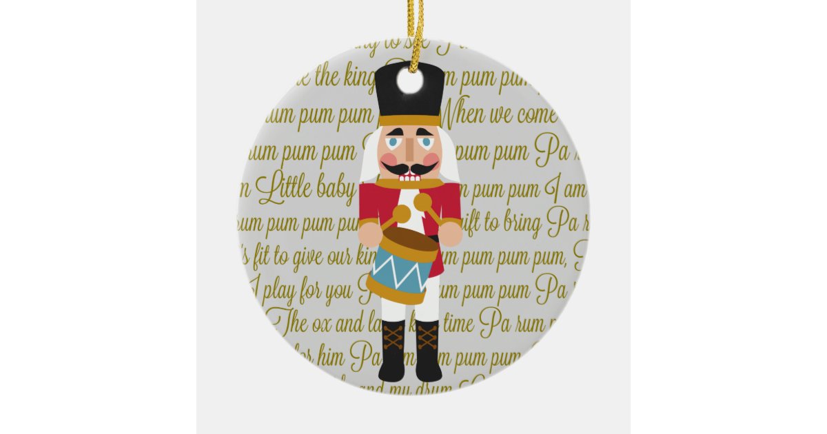 Goud Weinig Kerstmis Van De Notekraker Van De Keramisch Ornament Zazzle Be