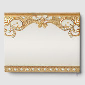 Goud  White Pearls Gastboek Gastenboek (Achterkant)