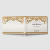 Goud  White Pearls Gastboek Gastenboek (Volledig)