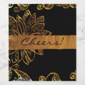 Goud Wijn Etiket (Enkel label)