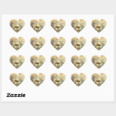 Goud Wil Je Met Me Trouwnaam Script Hart Sticker (Vel)