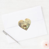 Goud Wil Je Met Me Trouwnaam Script Hart Sticker (Envelop)