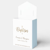 Goud Wit Blauw Doopkruis Dank u Favor Box Bedankdoosjes (Geopend)