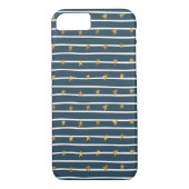 Goud Wit Blauw Sterren en Strepen Case-Mate iPhone Case (Achterkant)