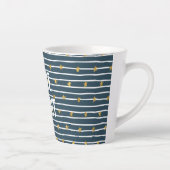 Goud Wit Blauw Sterren en Strepen Latte Mok (Rechts)
