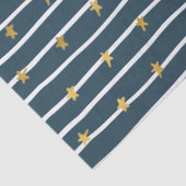 Goud Wit Blauw Sterren en Strepen Tissuepapier (Detail)