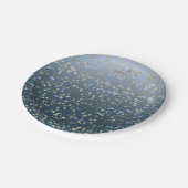 Goud Wit Blauw Sterren Shine Bright Papieren Bordje (Gekanteld)