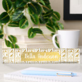 Goud & Wit Egyptische Egypte Glam Moderne Chic Naambordje