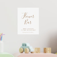 Goud Wit Elegant Bloem Bar Bruiloft