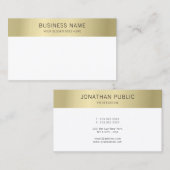 Goud Wit Elegant Moderne Minimalistische Sjabloon Visitekaartje