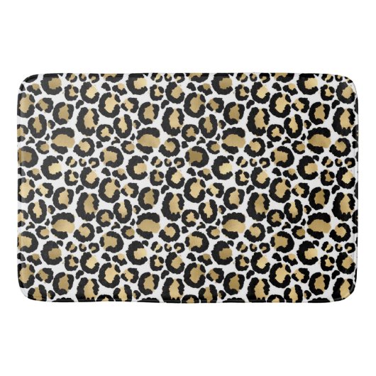 Goud, wit en zwart badmat (Voorkant)