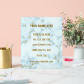 Goud Wit Marmer Custom Business Acryl Sign Acryl Bord (Huwelijk)