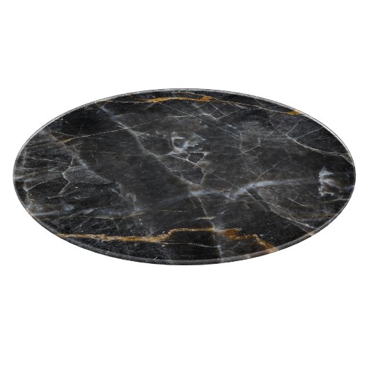 Goud Wit Marmeren Textuur Ontwerp Snijplank (Hoek)