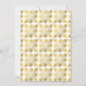 Goud Wit Meander Grieks Orthodox Doopsel Kaart (Achterkant)