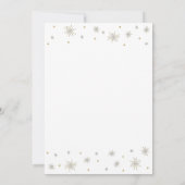 Goud & Wit | Moderne Chic 80ste Verjaardagsfeestje Kaart (Achterkant)