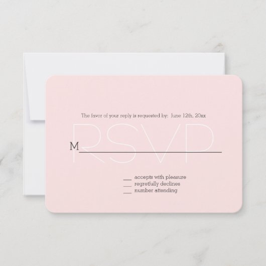Goud Wit Roze Confetti RSVP (Voorkant)