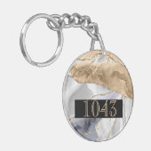 Goud wit sleutelhanger (Voorkant Links)