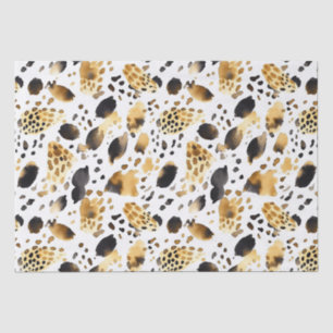Goud Wit Zwart Leopard Abstract Tissuepapier