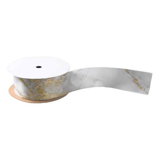 Goud witmarmer-bruiloft lint (Spoel)